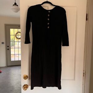 Lou Lou & Company Black Long Sleeve Dress Nursing Friendly